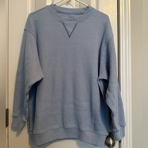 Aerie waffle knit oversized sweatshirt, size M, like new.